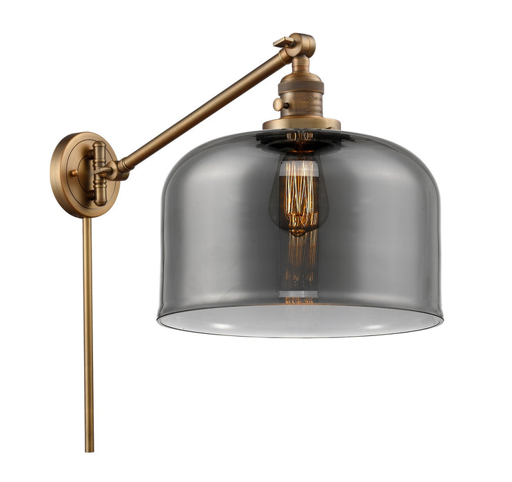 Innovations 237-BB-G73-L One Light Swing Arm Lamp, Brushed Brass