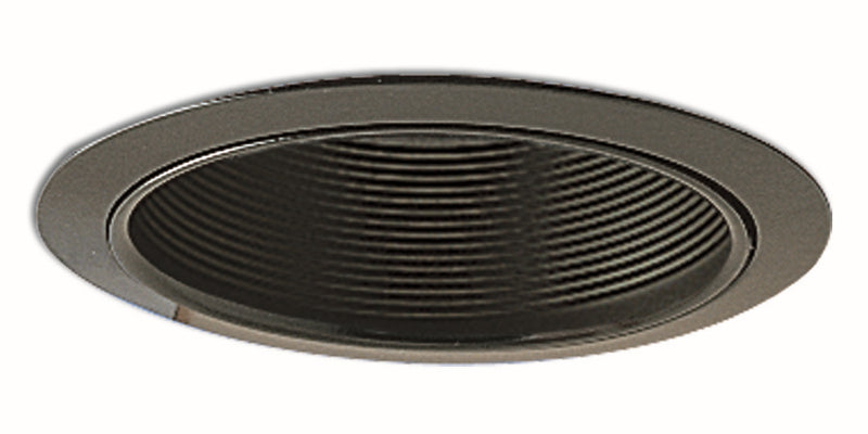 Nora Lighting NTM-30B 6" Br/Par30 Stepped Baffle W/ Plastic Ring