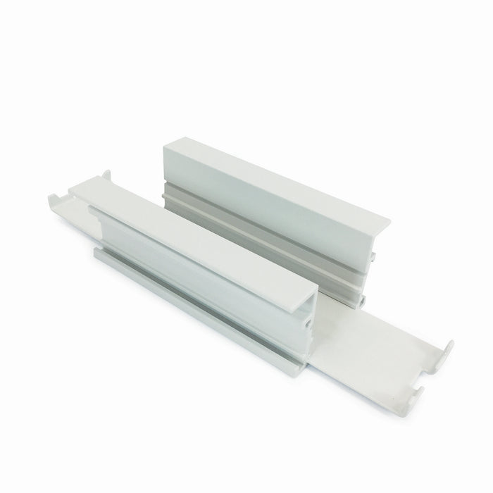 Nora Lighting NTRT-10W Straight Connector For Recessed Track, 1 Or 2 Circuit Track