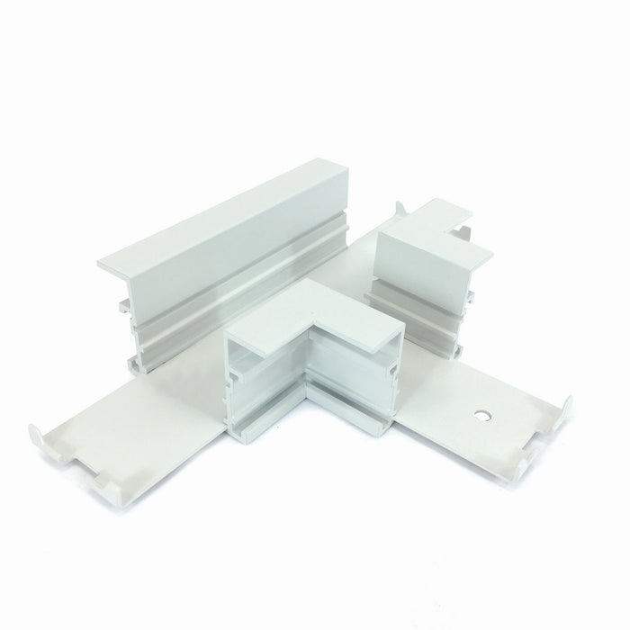 Nora Lighting NTRT-14W T Connector For Recessed Track, 1 Or 2 Circuit Track