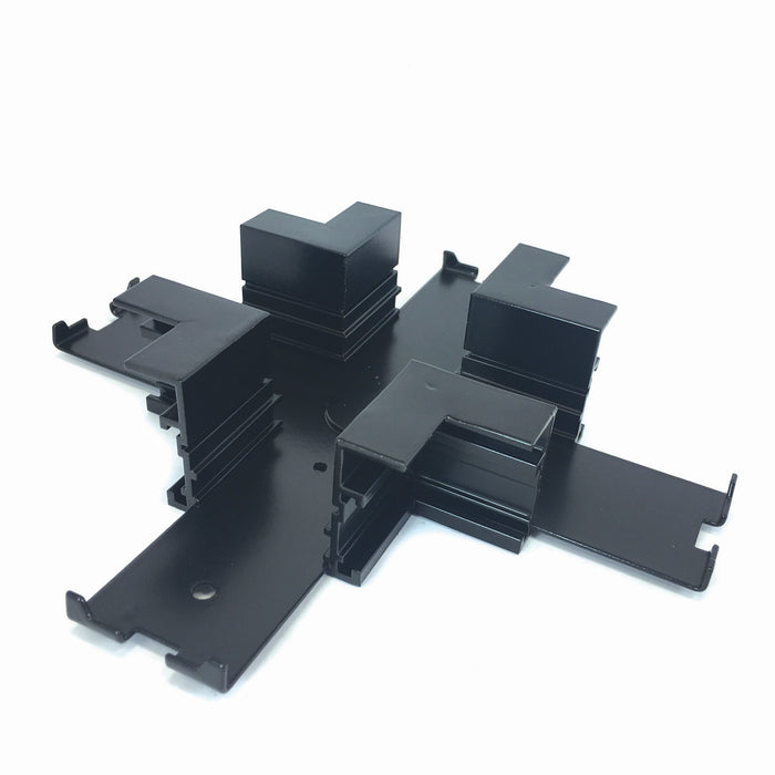 Nora Lighting NTRT-15B X Connector For Recessed Track, 1 Or 2 Circuit Track