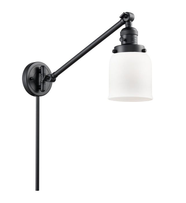 Innovations 237-BK-G51 One Light Swing Arm Lamp, Matte Black