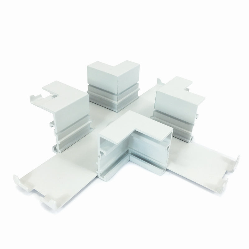 Nora Lighting NTRT-15W X Connector For Recessed Track, 1 Or 2 Circuit Track