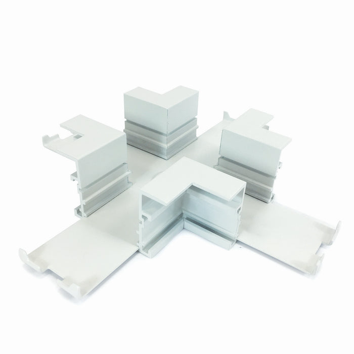 Nora Lighting NTRT-15W X Connector For Recessed Track, 1 Or 2 Circuit Track