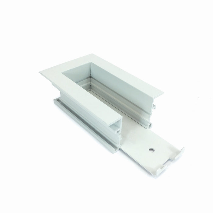 Nora Lighting NTRT-16W End Feed For Recessed Track, 1 Or 2 Circuit Track, White