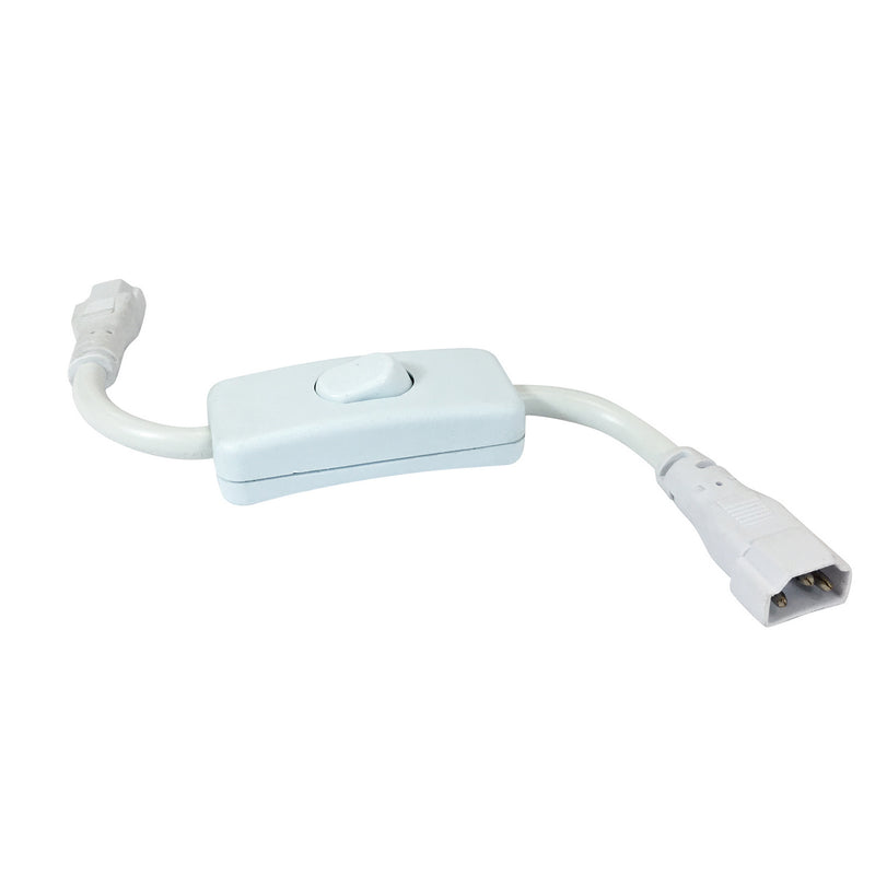Nora Lighting NULSA-211 Cable With On/Off Switch, White