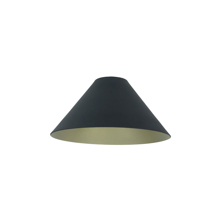 Nora Lighting NYLM-2CONECHB Fixture Shade, Champagne Haze / Black