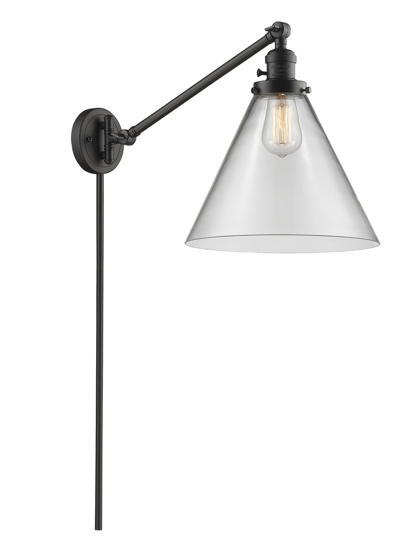 Innovations 237-OB-G42-L One Light Swing Arm Lamp, Oil Rubbed Bronze