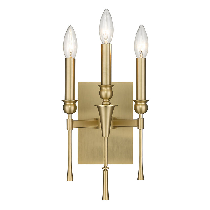 Golden 3509-WSC BCB Three Light Wall Sconce, Brushed Champagne Bronze