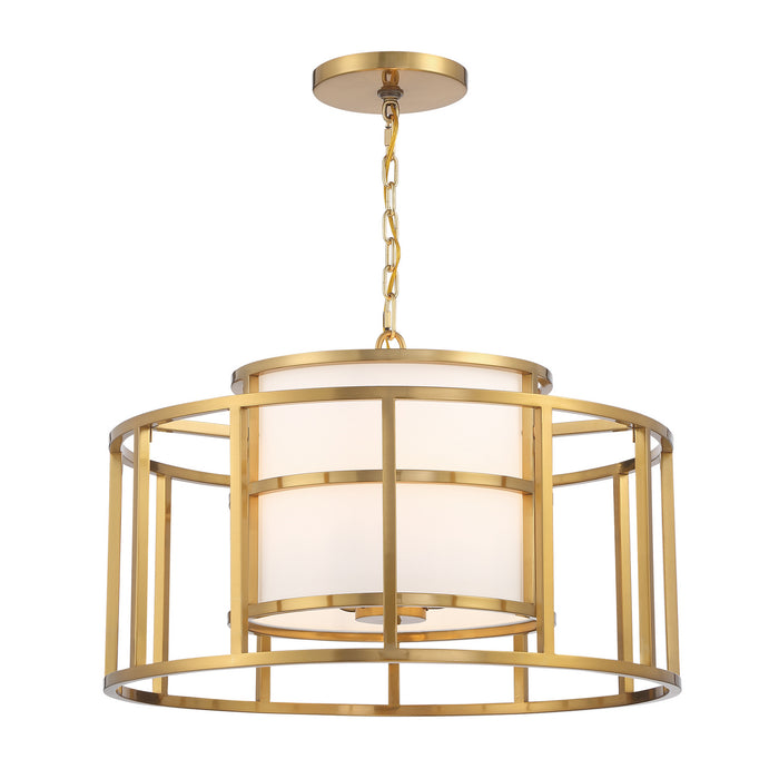 Crystorama 9595-LG Five Light Chandelier, Luxe Gold