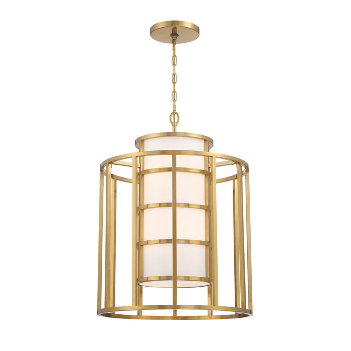 Crystorama 9597-LG Six Light Chandelier, Luxe Gold