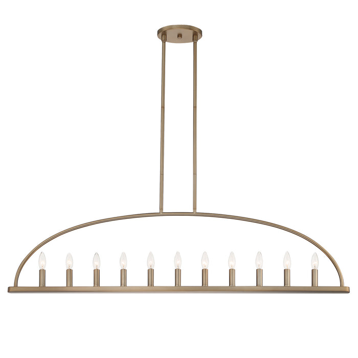 Crystorama ABB-3009-VG 11 Light Chandelier, Vibrant Gold