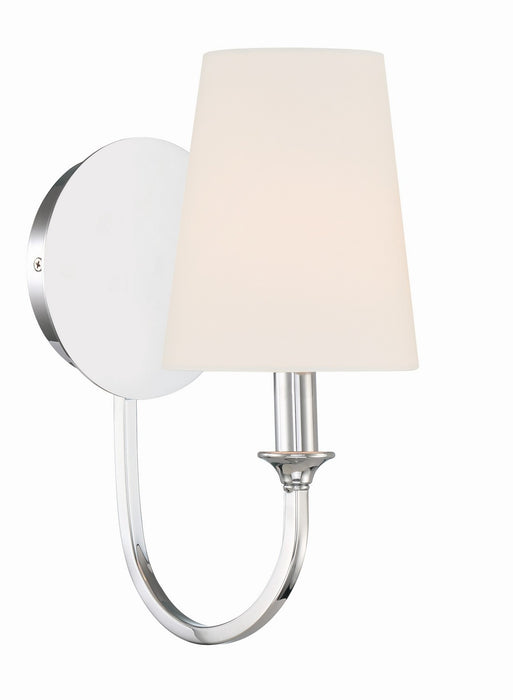 Crystorama PAY-921-CH One Light Wall Sconce, Polished Chrome
