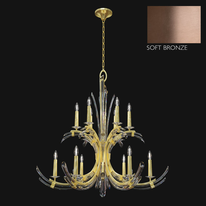 Fine Art 781640-3ST 12 Light Chandelier, Bronze