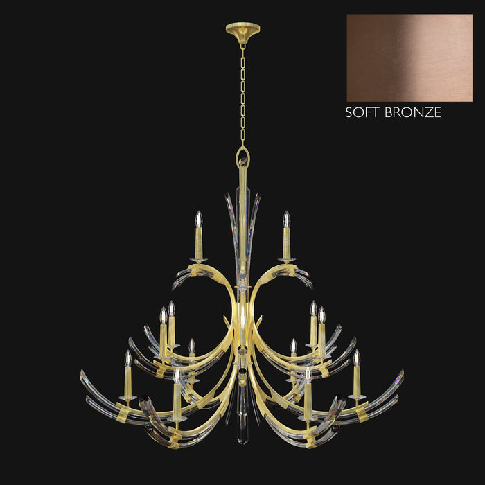 Fine Art 781740-3ST 15 Light Chandelier, Bronze