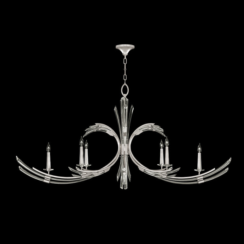 Fine Art 781940-1ST Six Light Chandelier, Silver