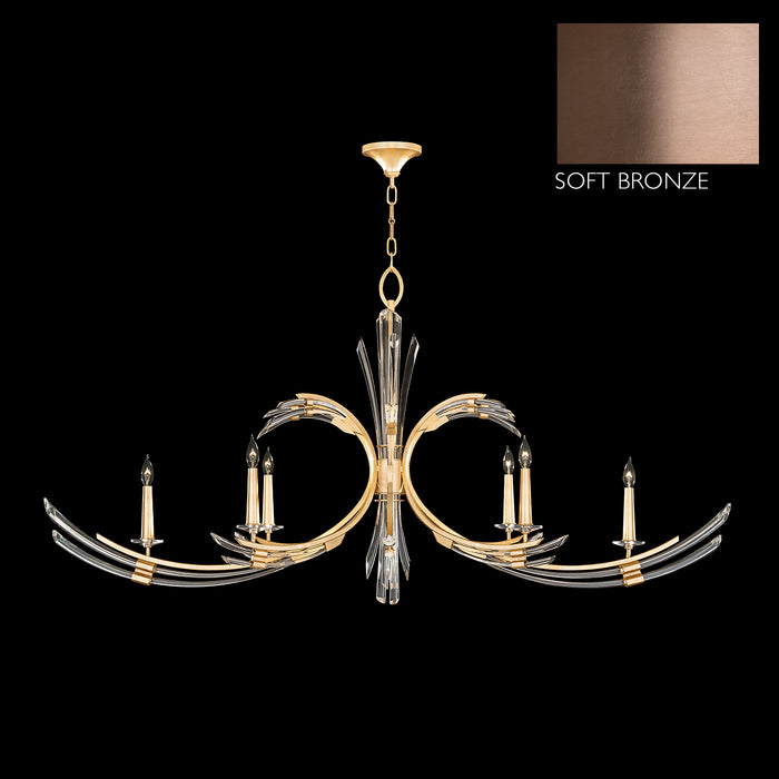 Fine Art 781940-3ST Six Light Chandelier, Bronze