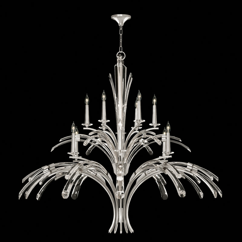 Fine Art 782040-1ST 12 Light Chandelier, Silver