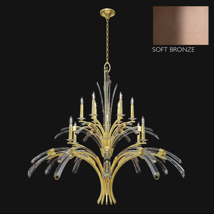 Fine Art 782040-3ST 12 Light Chandelier, Bronze