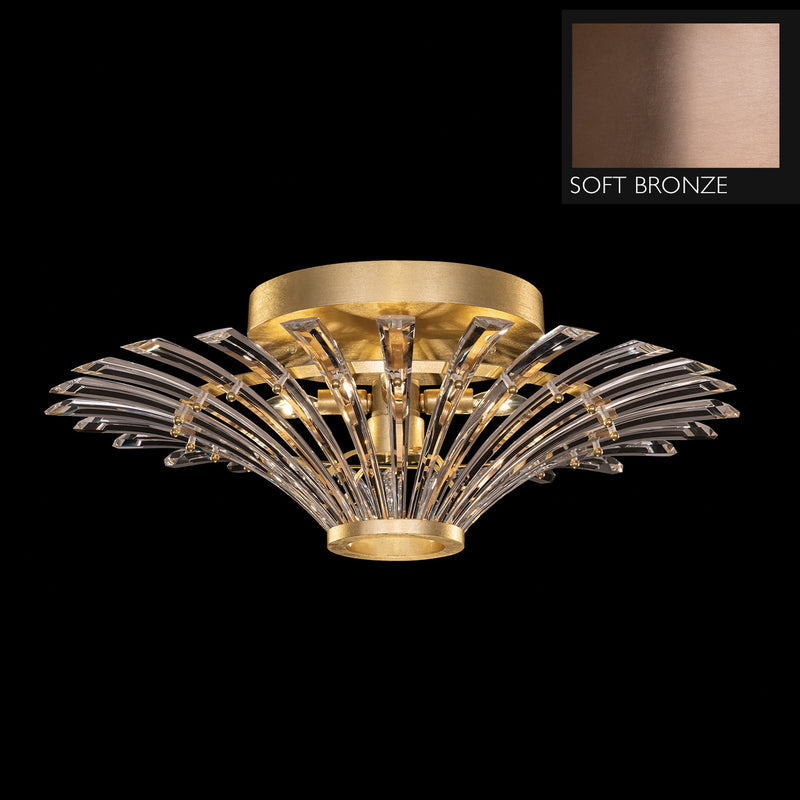 Fine Art 782440-3ST Four Light Flush Mount, Bronze
