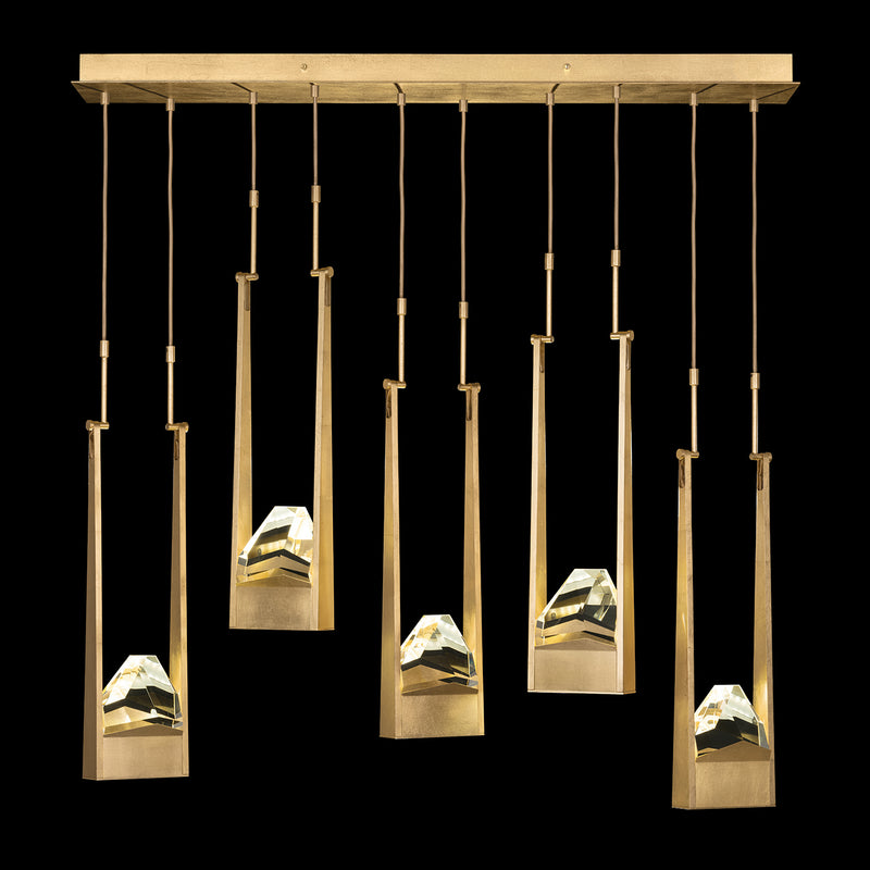 Fine Art 932140-2ST LED Linear Pendant, Gold