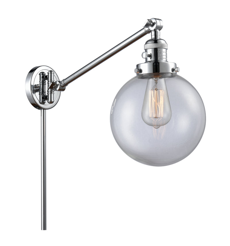Innovations 237-PC-G202-8 One Light Swing Arm Lamp, Polished Chrome