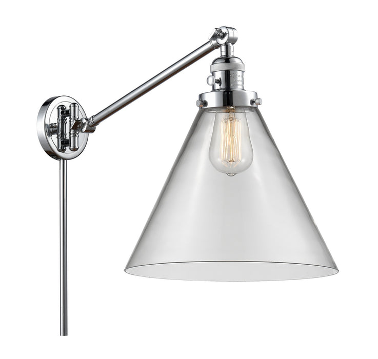 Innovations 237-PC-G42-L One Light Swing Arm Lamp, Polished Chrome