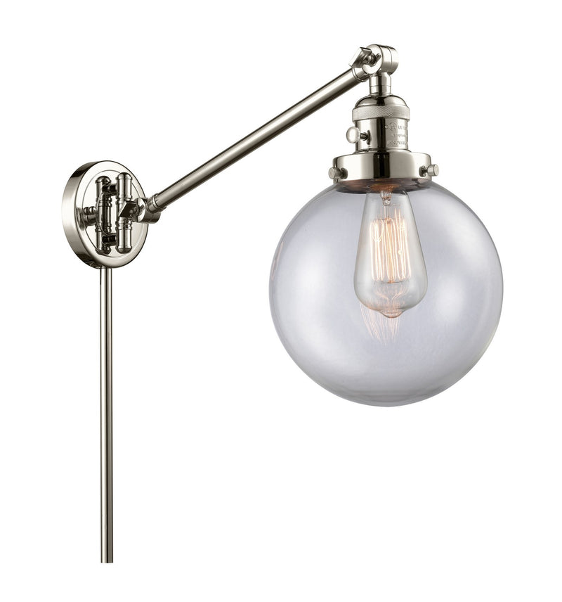 Innovations 237-PN-G202-8-LED LED Swing Arm Lamp, Polished Nickel