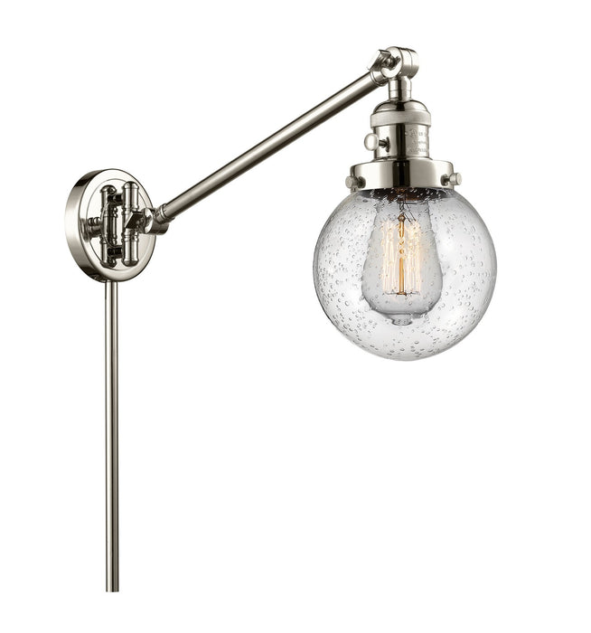 Innovations 237-PN-G204-6-LED LED Swing Arm Lamp, Polished Nickel