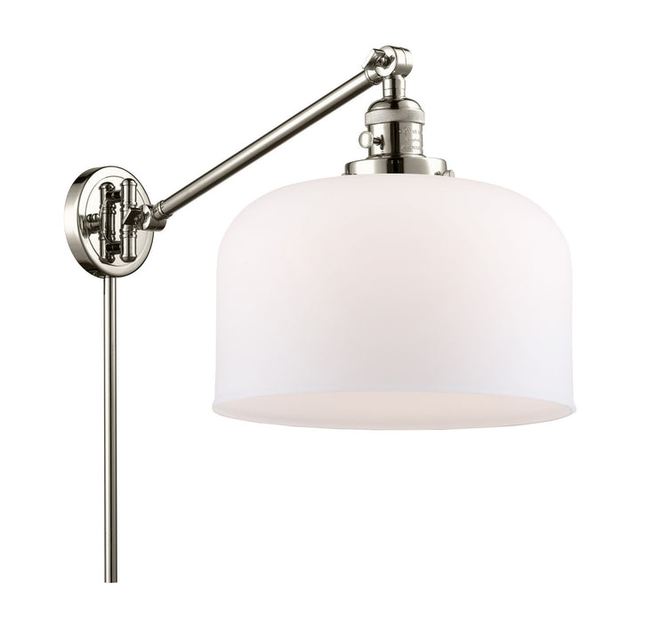 Innovations 237-PN-G71-L One Light Swing Arm Lamp, Polished Nickel