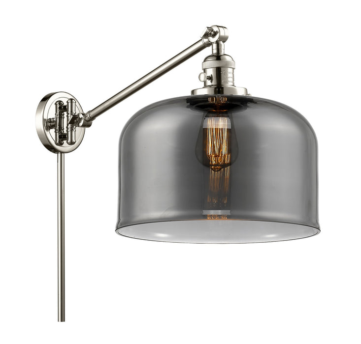 Innovations 237-PN-G73-L One Light Swing Arm Lamp, Polished Nickel