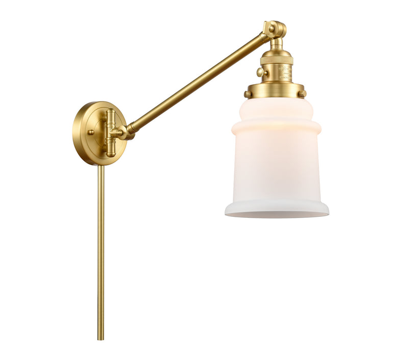 Innovations 237-SG-G181 One Light Swing Arm Lamp, Satin Gold
