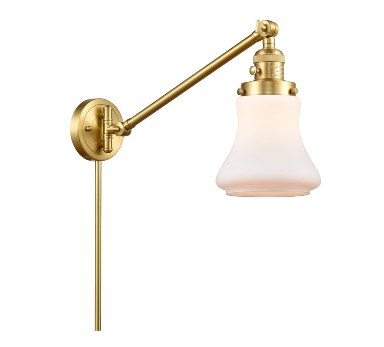Innovations 237-SG-G191 One Light Swing Arm Lamp, Satin Gold