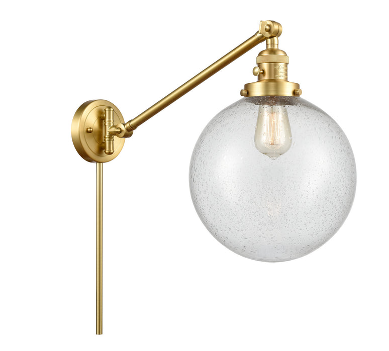 Innovations 237-SG-G204-10 One Light Swing Arm Lamp, Satin Gold