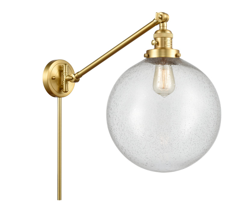 Innovations 237-SG-G204-12 One Light Swing Arm Lamp, Satin Gold