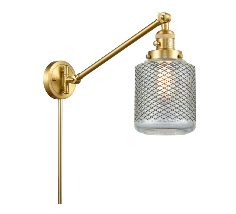 Innovations 237-SG-G262 One Light Swing Arm Lamp, Satin Gold