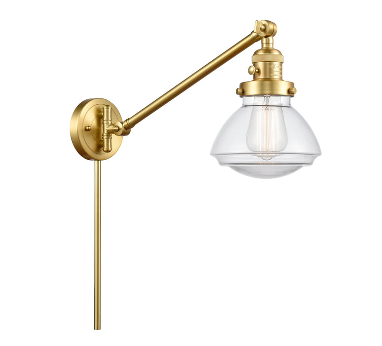 Innovations 237-SG-G322 One Light Swing Arm Lamp, Satin Gold