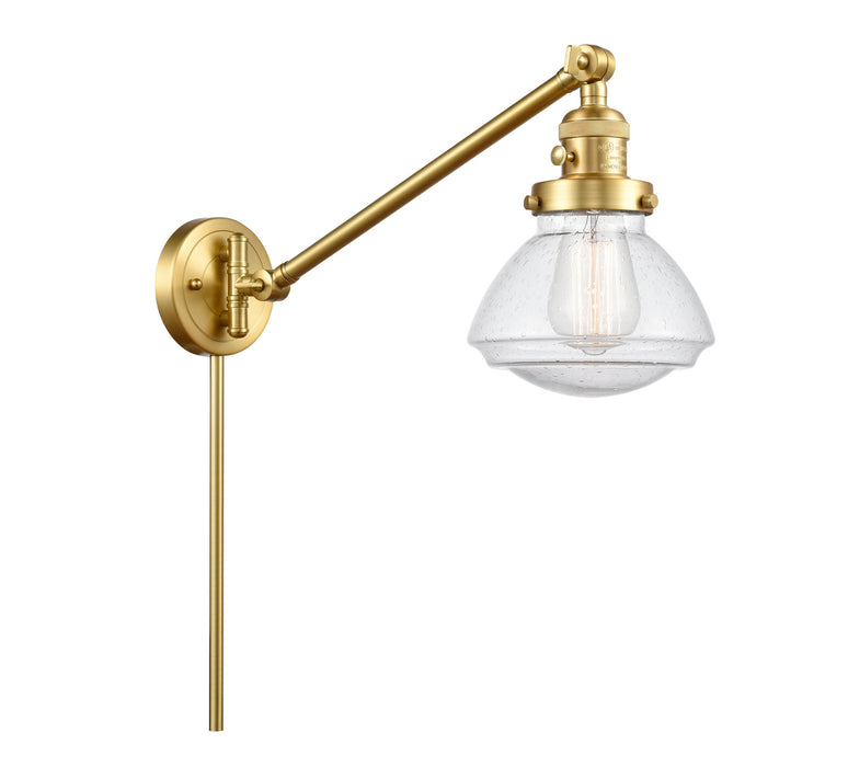Innovations 237-SG-G324 One Light Swing Arm Lamp, Satin Gold