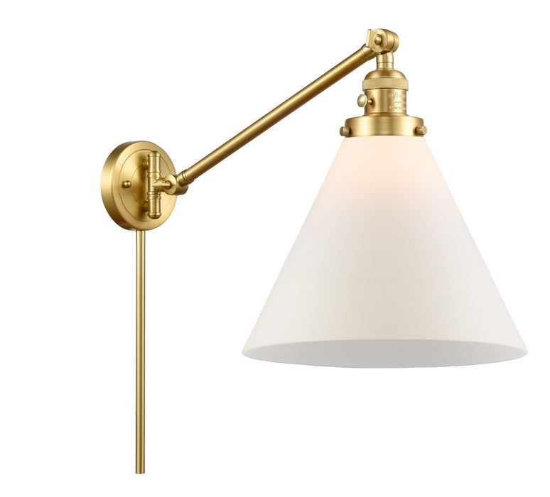 Innovations 237-SG-G41-L One Light Swing Arm Lamp, Satin Gold