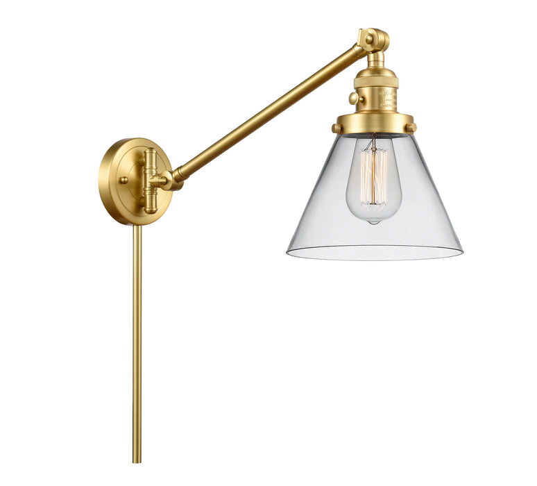 Innovations 237-SG-G42 One Light Swing Arm Lamp, Satin Gold