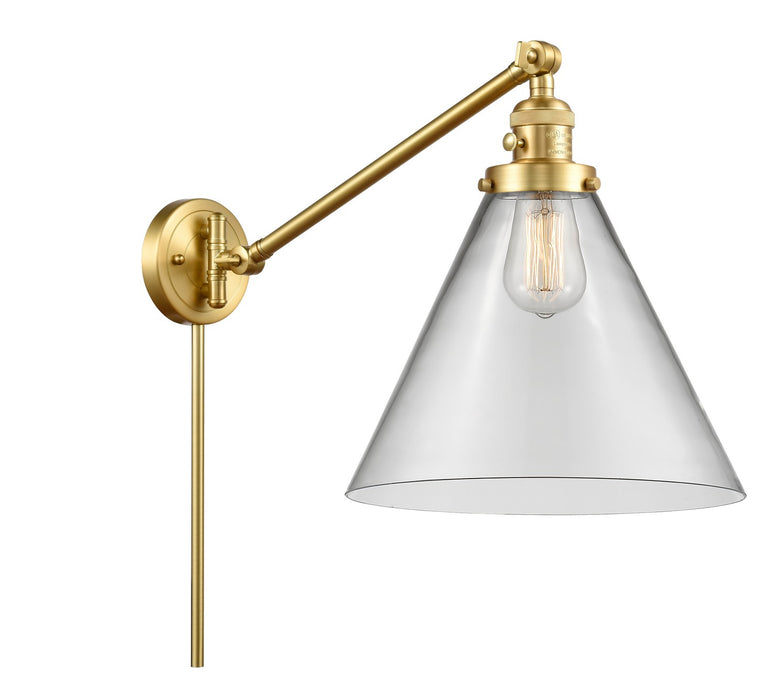 Innovations 237-SG-G42-L One Light Swing Arm Lamp, Satin Gold