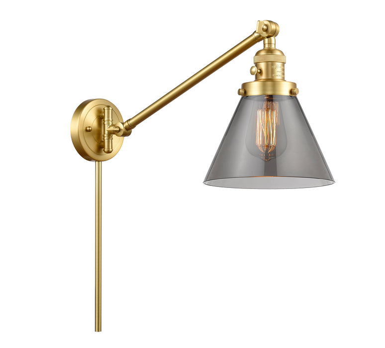 Innovations 237-SG-G43 One Light Swing Arm Lamp, Satin Gold
