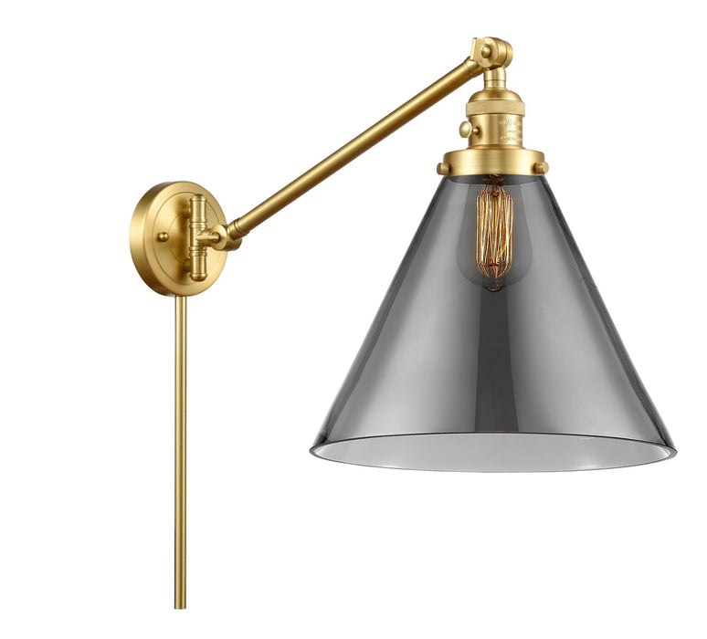 Innovations 237-SG-G43-L One Light Swing Arm Lamp, Satin Gold