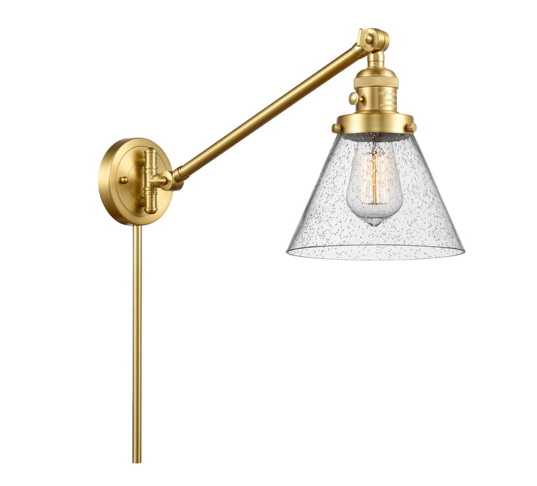 Innovations 237-SG-G44 One Light Swing Arm Lamp, Satin Gold