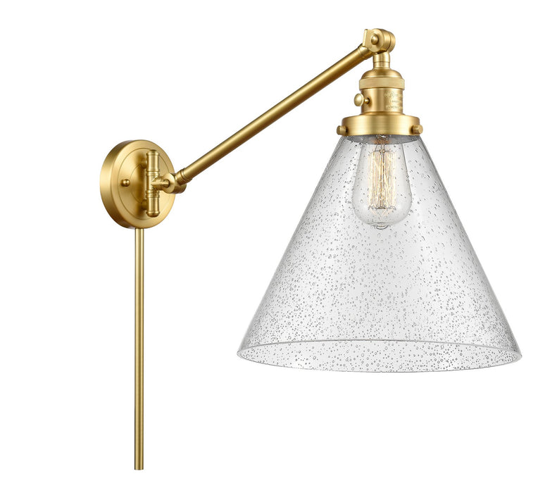 Innovations 237-SG-G44-L One Light Swing Arm Lamp, Satin Gold