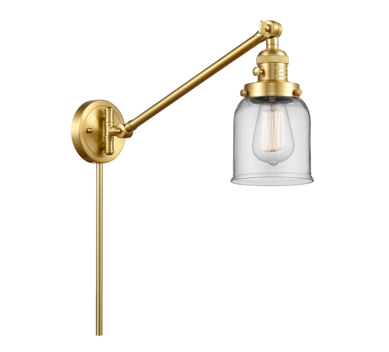Innovations 237-SG-G52 One Light Swing Arm Lamp, Satin Gold