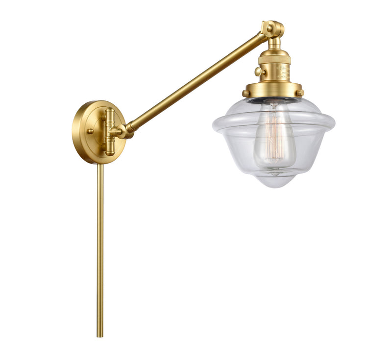 Innovations 237-SG-G532 One Light Swing Arm Lamp, Satin Gold