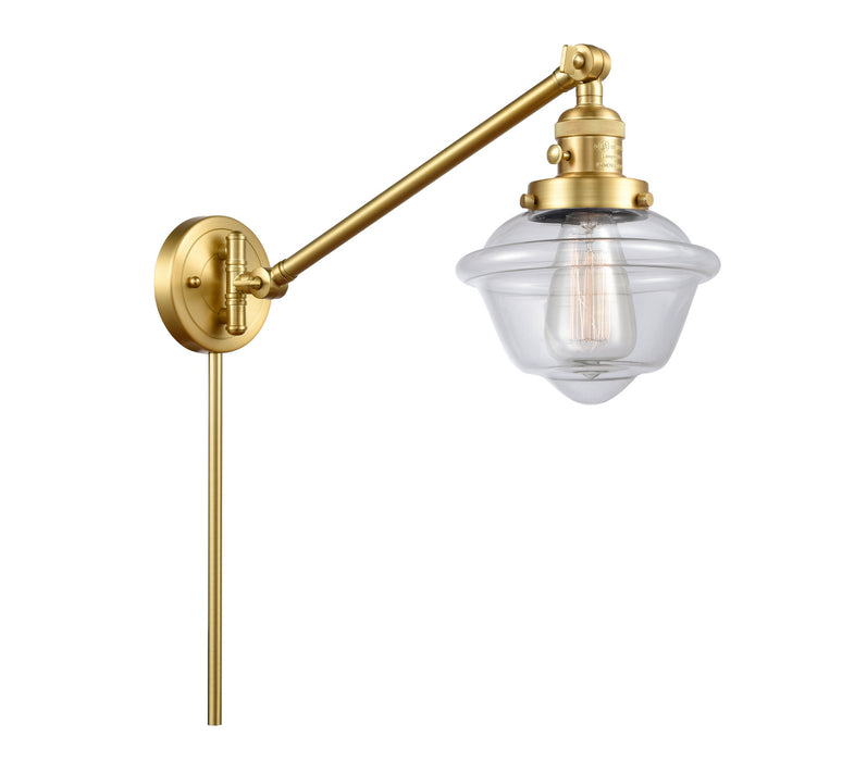 Innovations 237-SG-G532 One Light Swing Arm Lamp, Satin Gold