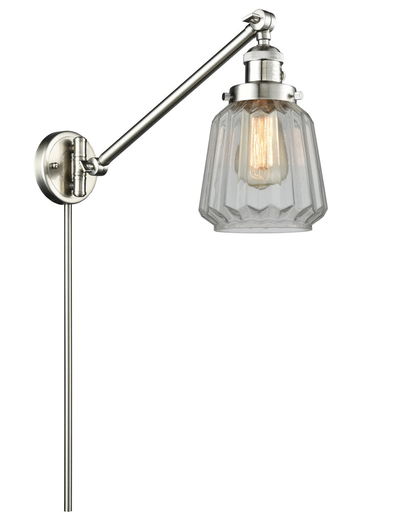 Innovations 237-SN-G142-LED LED Swing Arm Lamp, Brushed Satin Nickel
