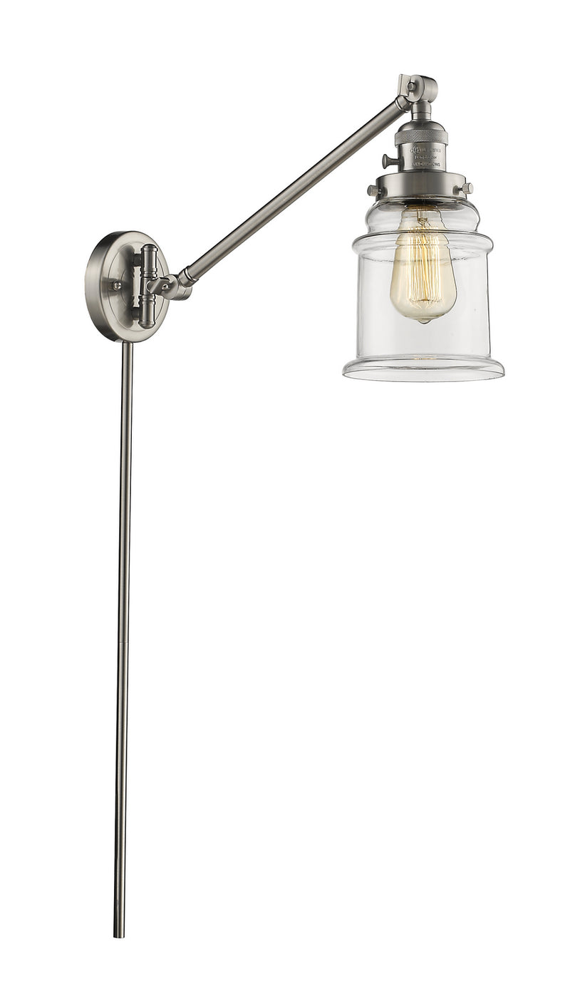 Innovations 237-SN-G182-LED LED Swing Arm Lamp, Brushed Satin Nickel